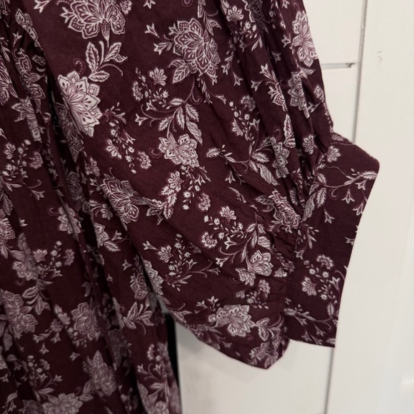 New! Madewell Olivia Floral Splitneck Puff-Sleeve Mini Dress Medium 23312 - Picture 9 of 16